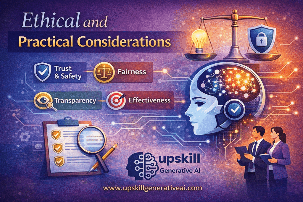ethical and practial considerations - generative ai training in hyderabad