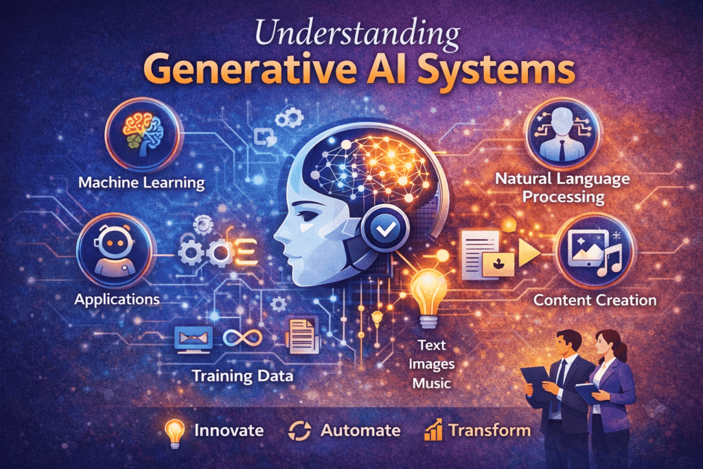 understanding generative ai systems - generative ai course in hyderabad